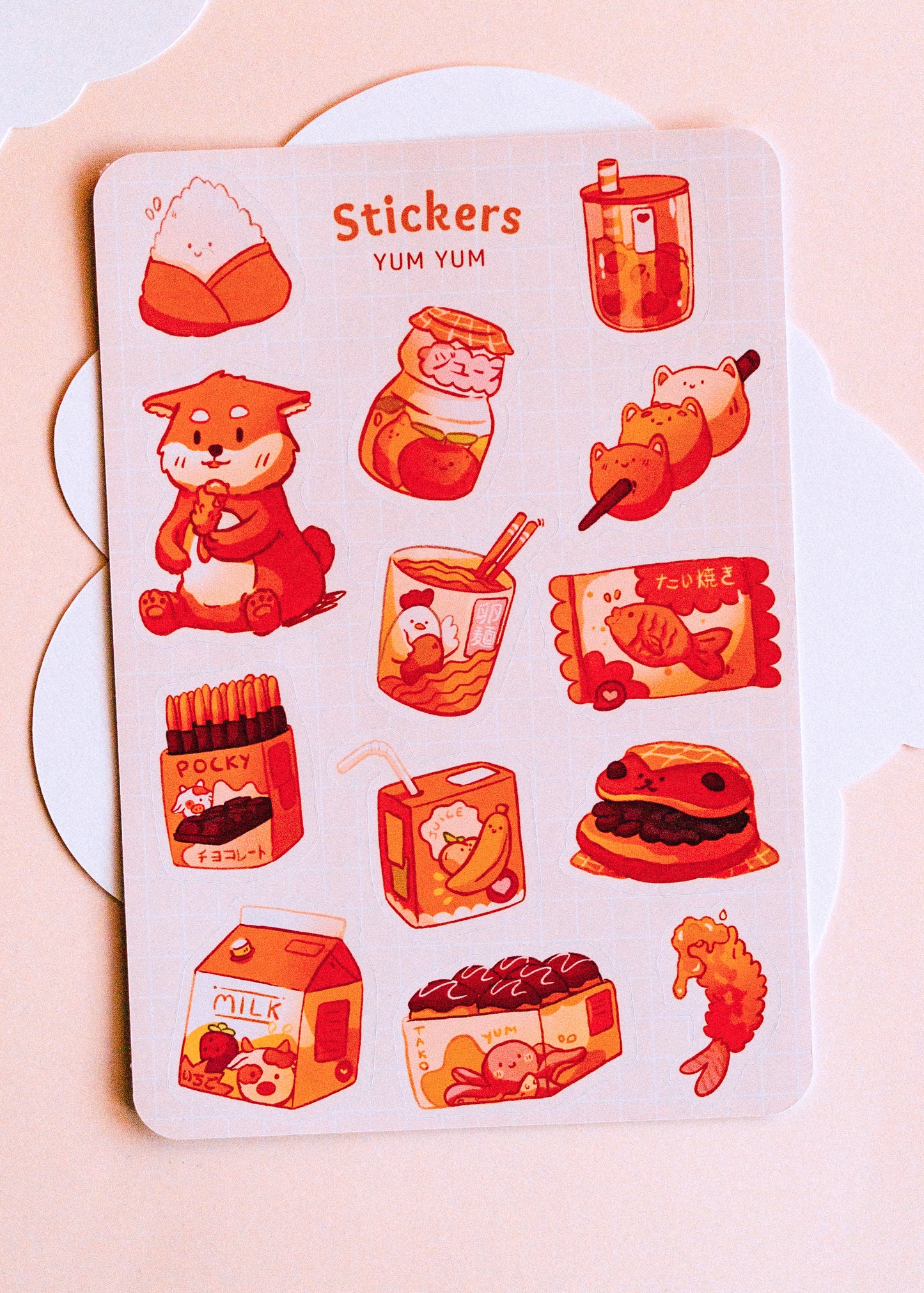 Feuille de stickers - Yumyum