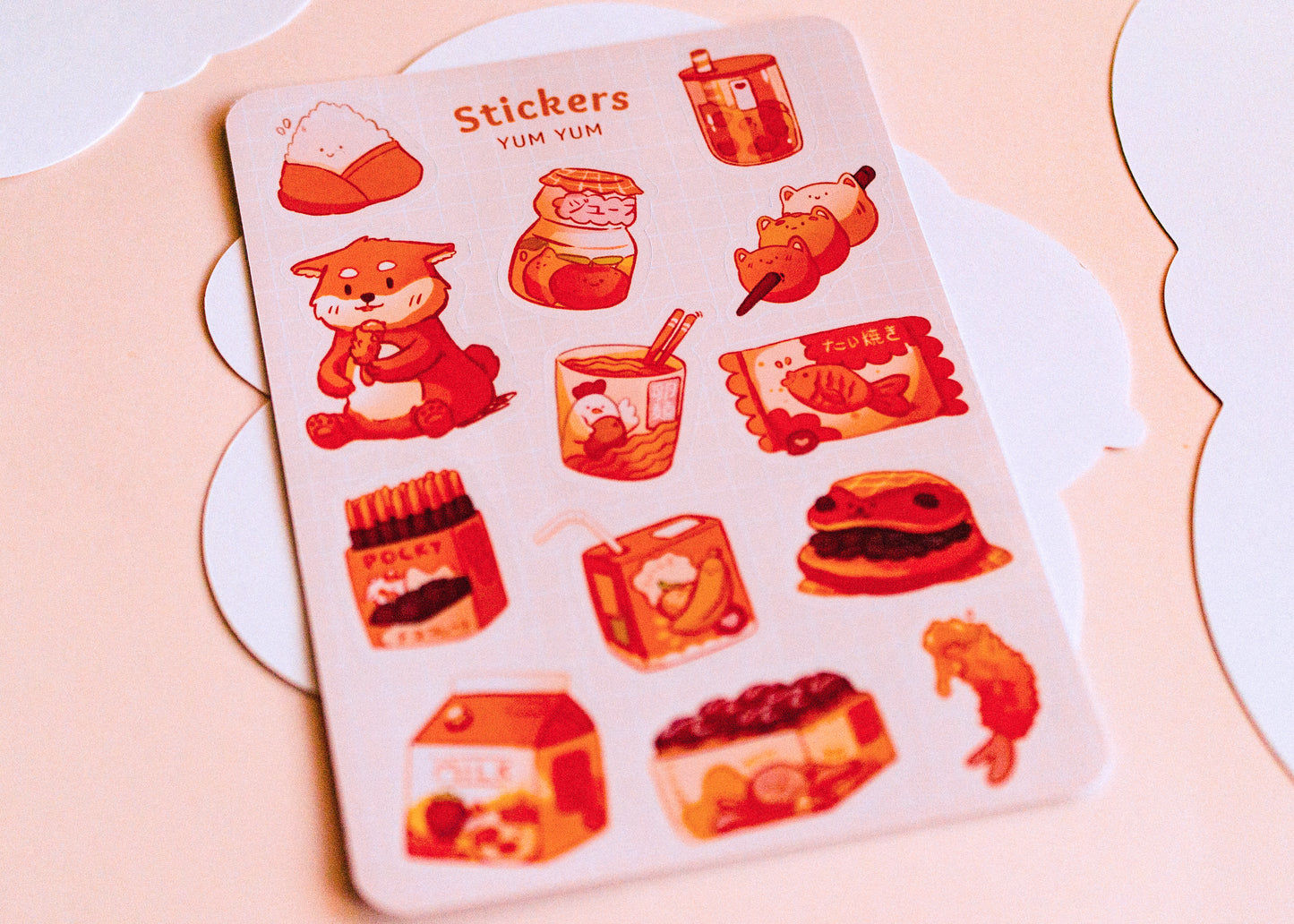 Feuille de stickers - Yumyum