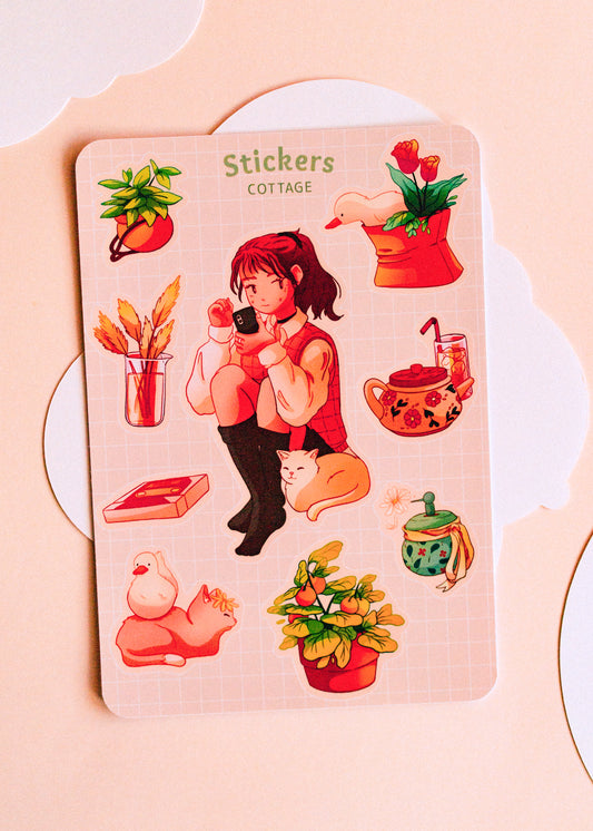 Sticker sheet - Cottage