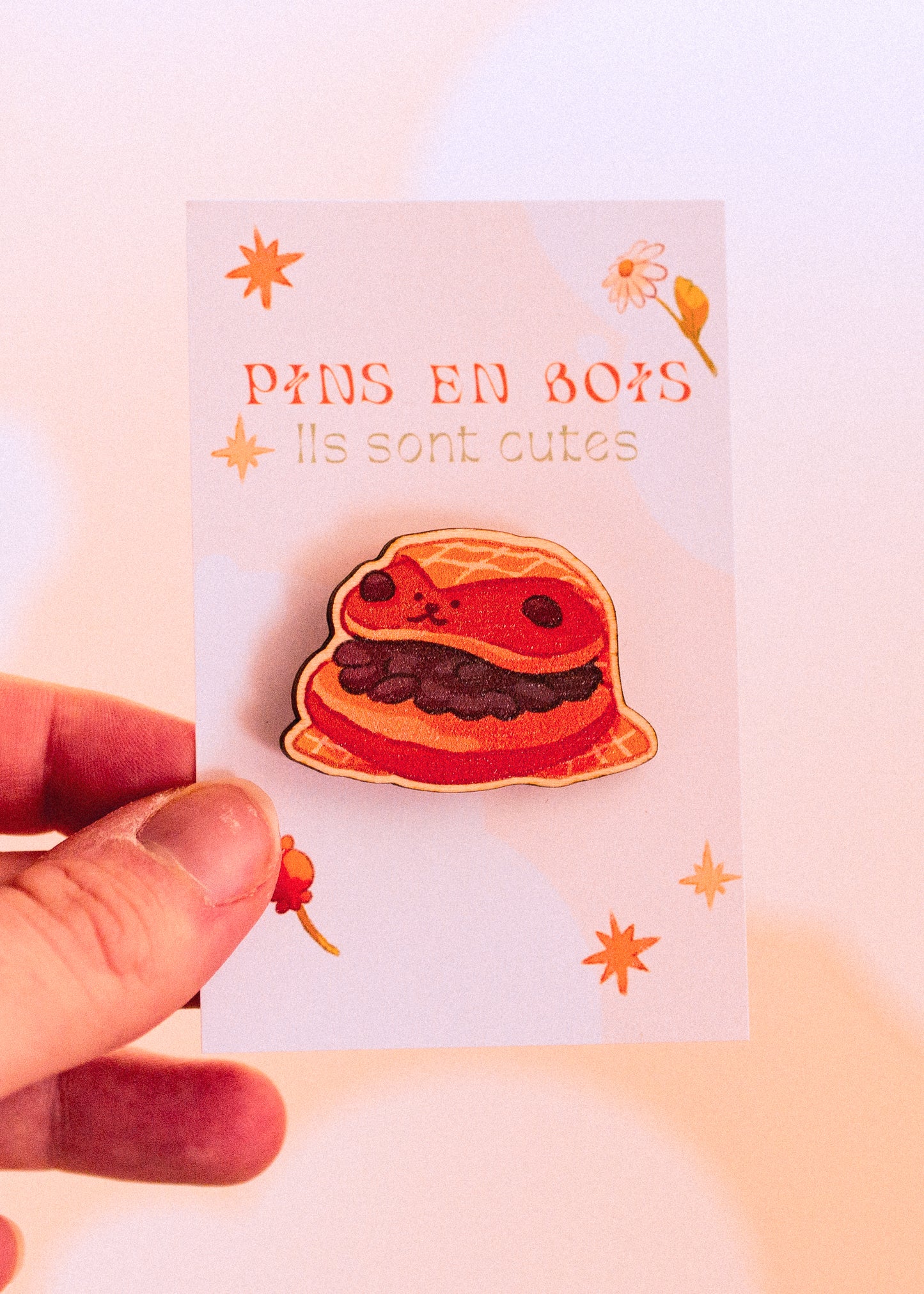 Pins en bois - Dorayaki