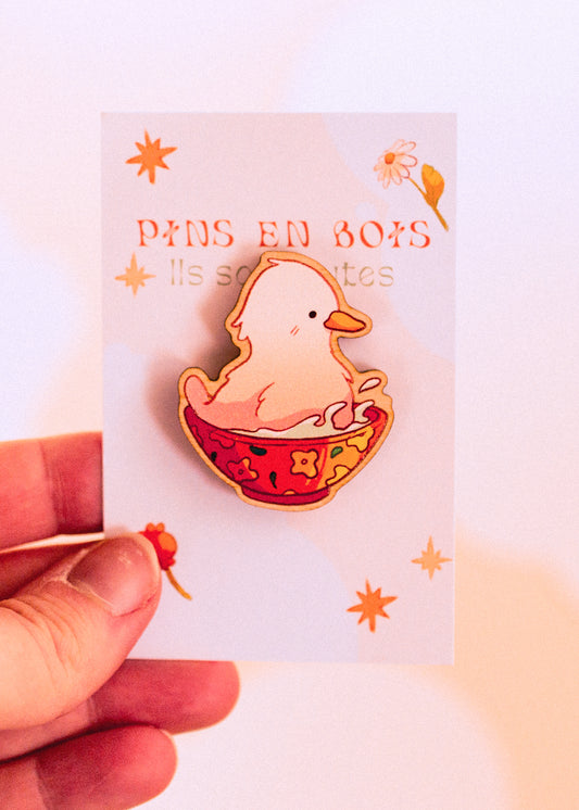 Wooden pins - Bowl duck