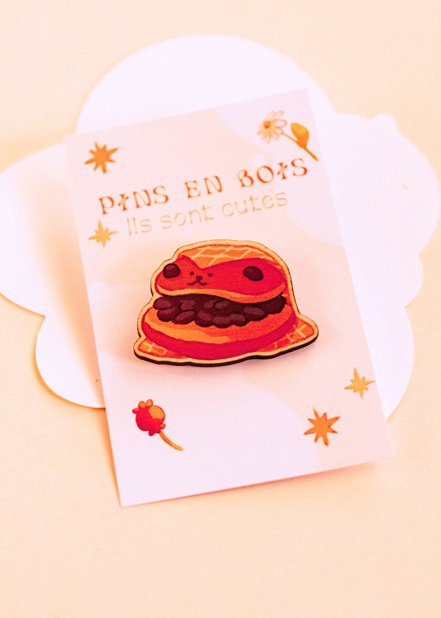 Pins en bois - Dorayaki