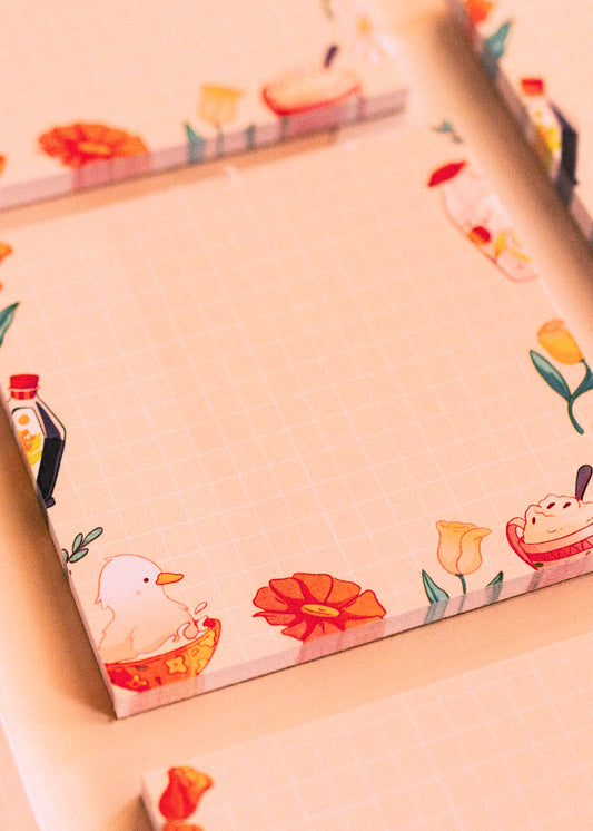 Square notepad - Cottage
