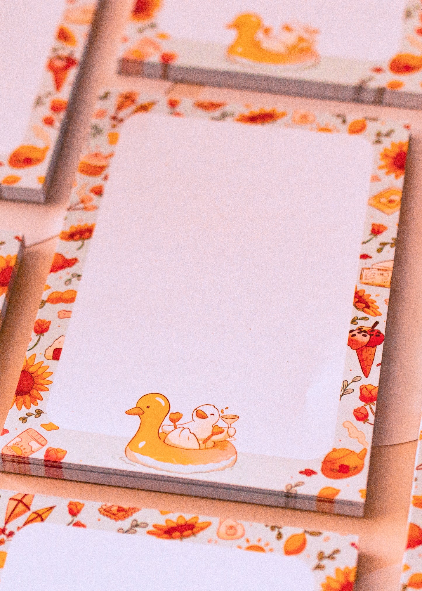 Bloc note A6 - Canard d'été