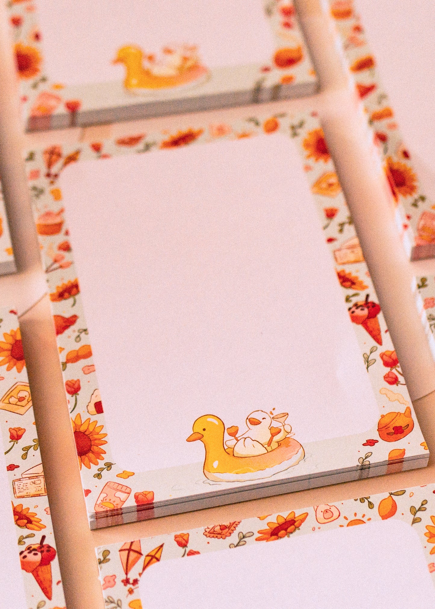 Bloc note A6 - Canard d'été