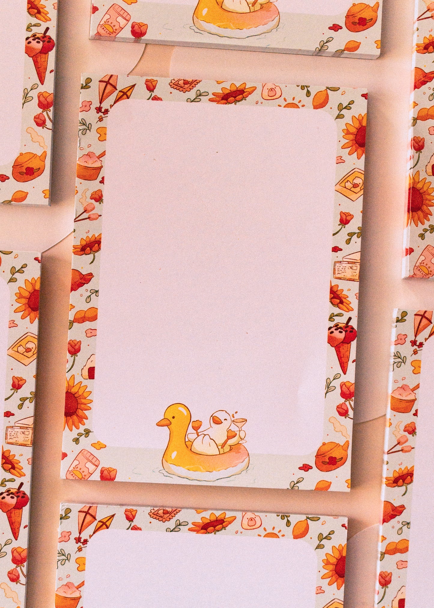 Bloc note A6 - Canard d'été