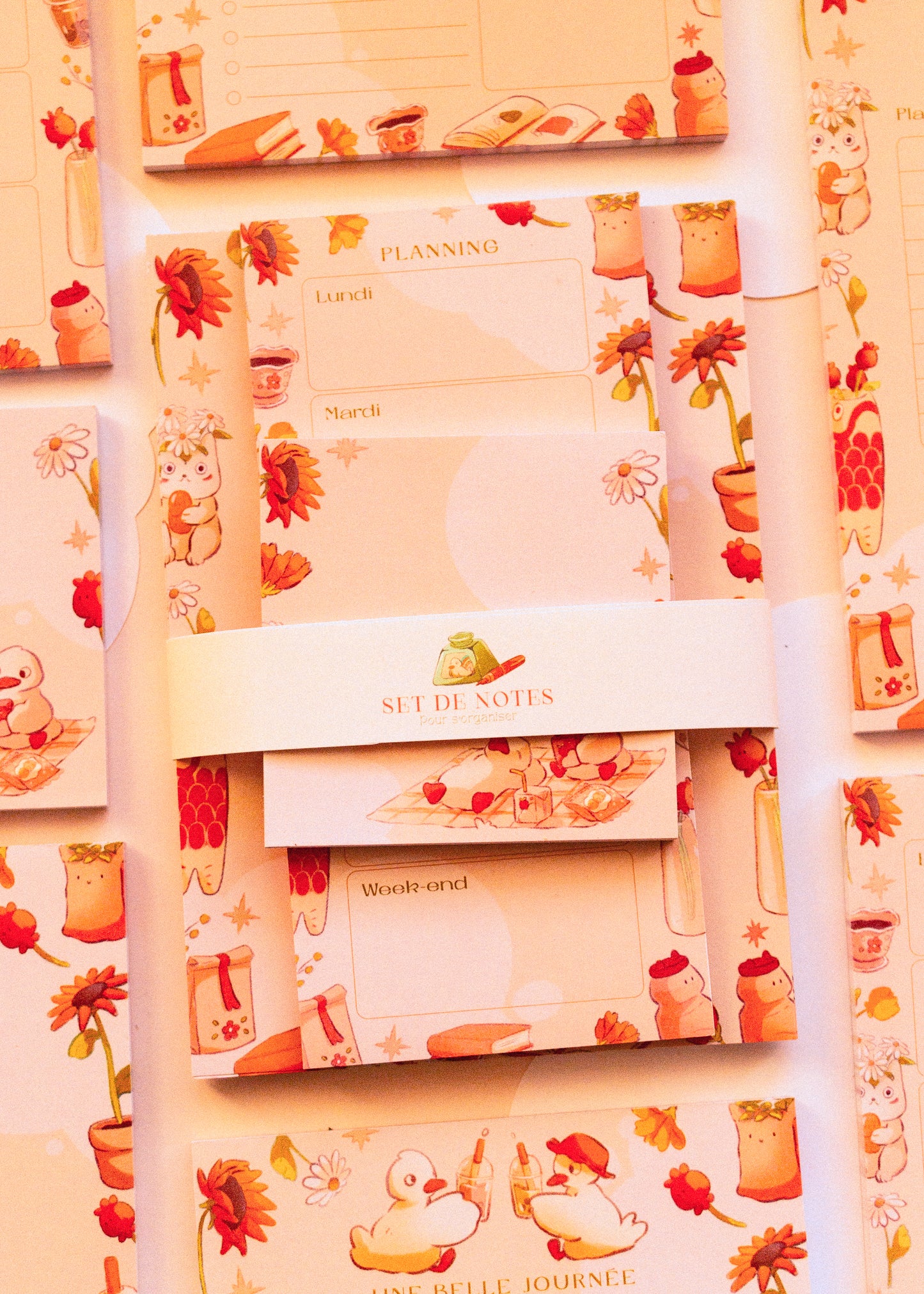 Notepad set - Spring ducks