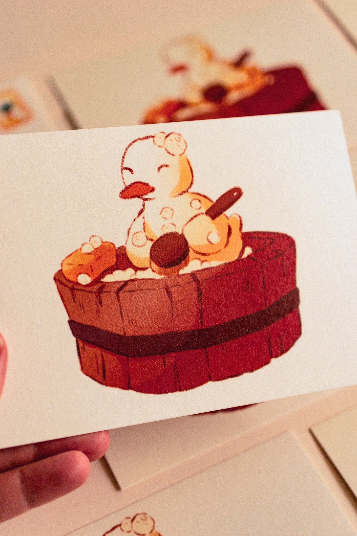 Minis prints - Canard dans son bain